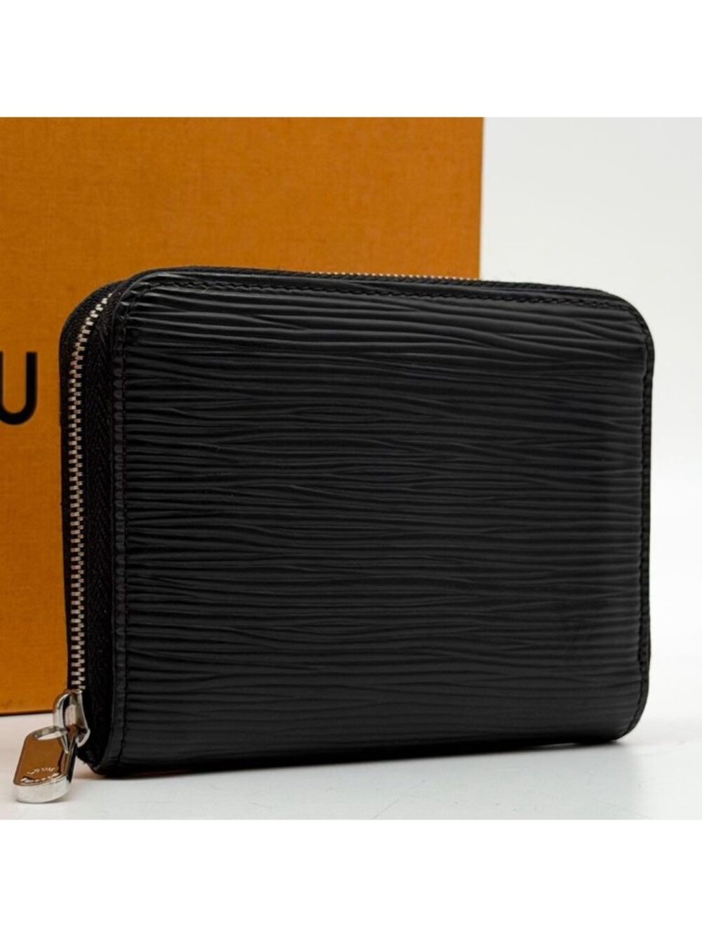 Louis Vuitton Zippy Coin Purse Epi Black